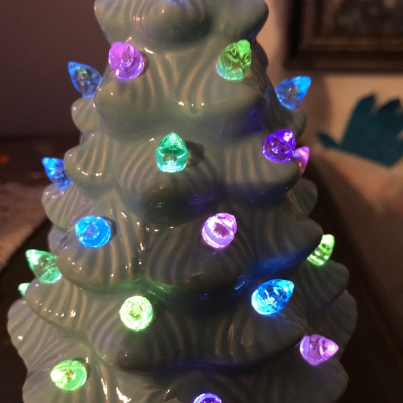 Retro Lighted Ceramic Easter Trees/Accents - Picture 3 of 11